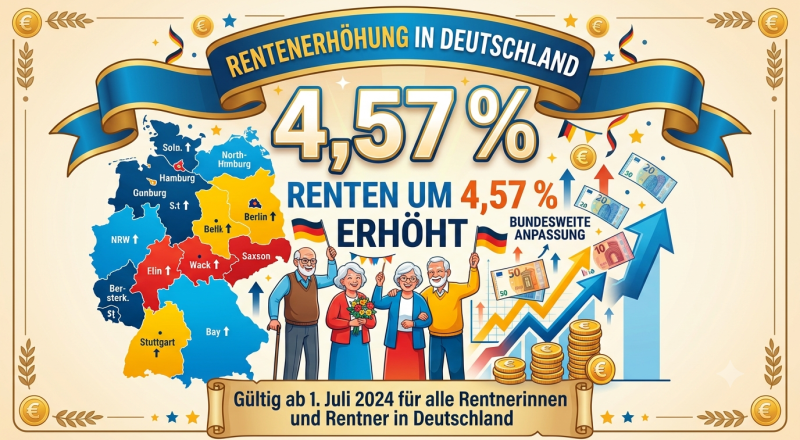 Rentenerhöhung 2024 für ganz Deutschland